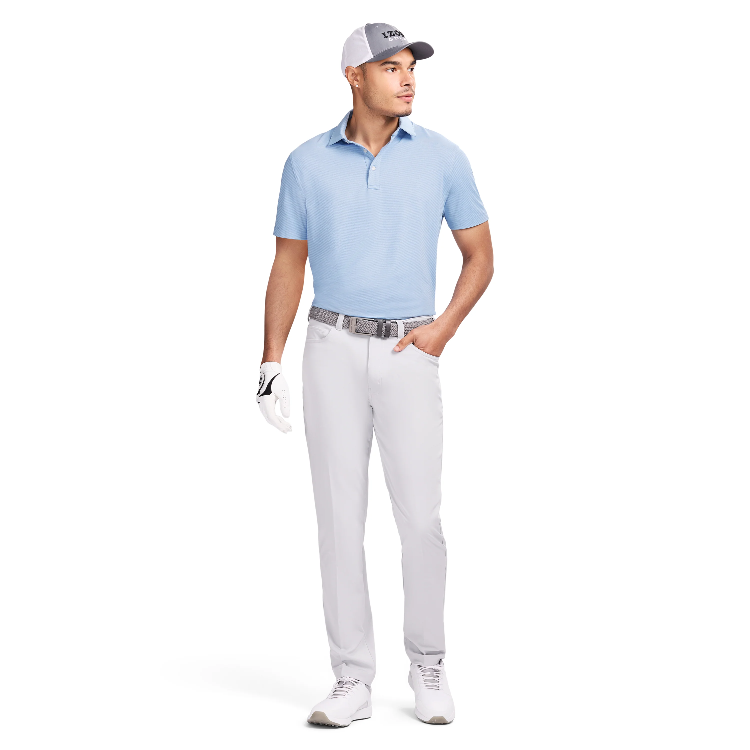 GOLF SWINGFLEX ELITE MESH POLO - PLACID BLUE - Image 2