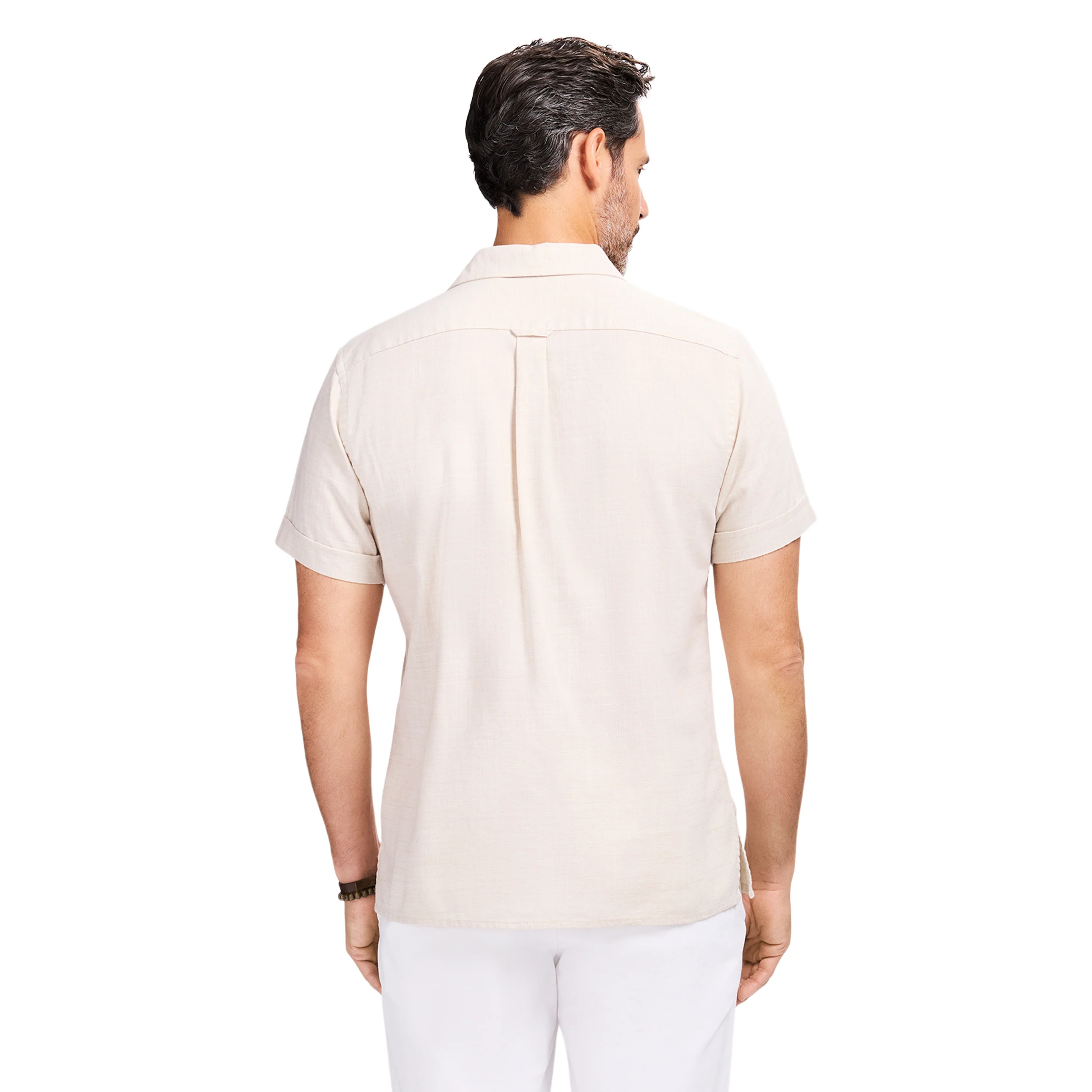 LUXURY S/S BUTTON-DOWN SHIRT - CROCKERY - Image 3