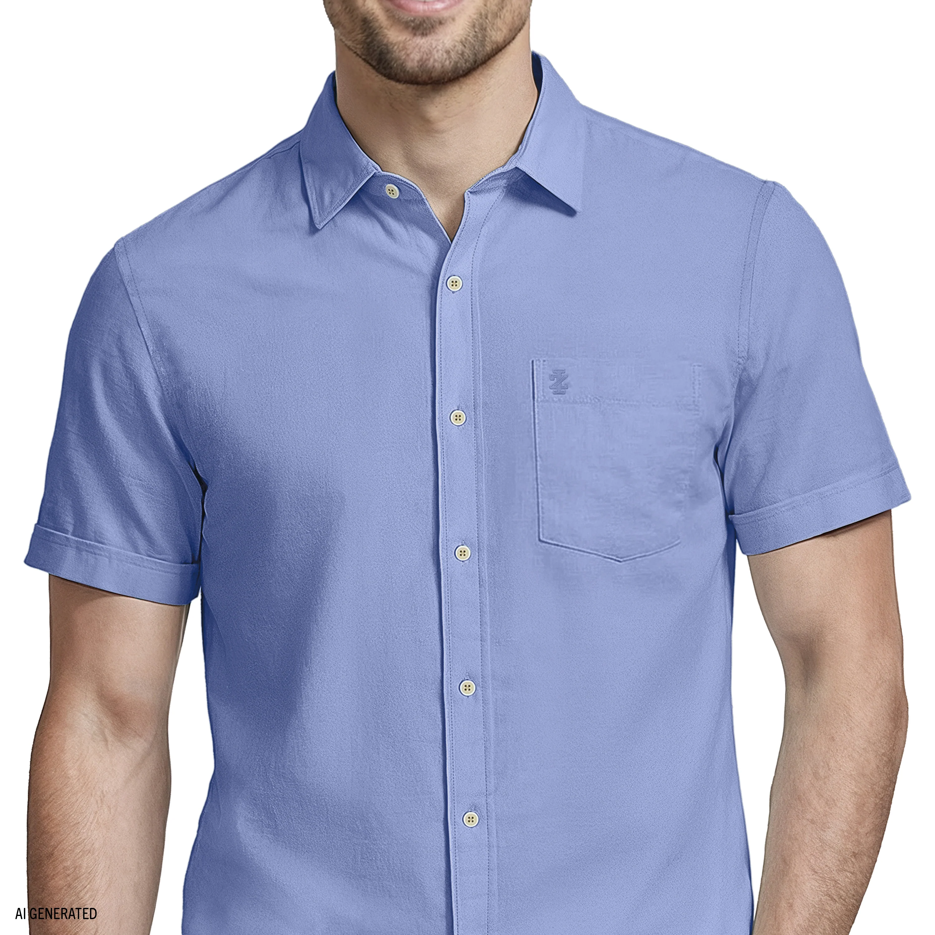 LUXURY S/S BUTTON-DOWN SHIRT - REGATTA - Image 3