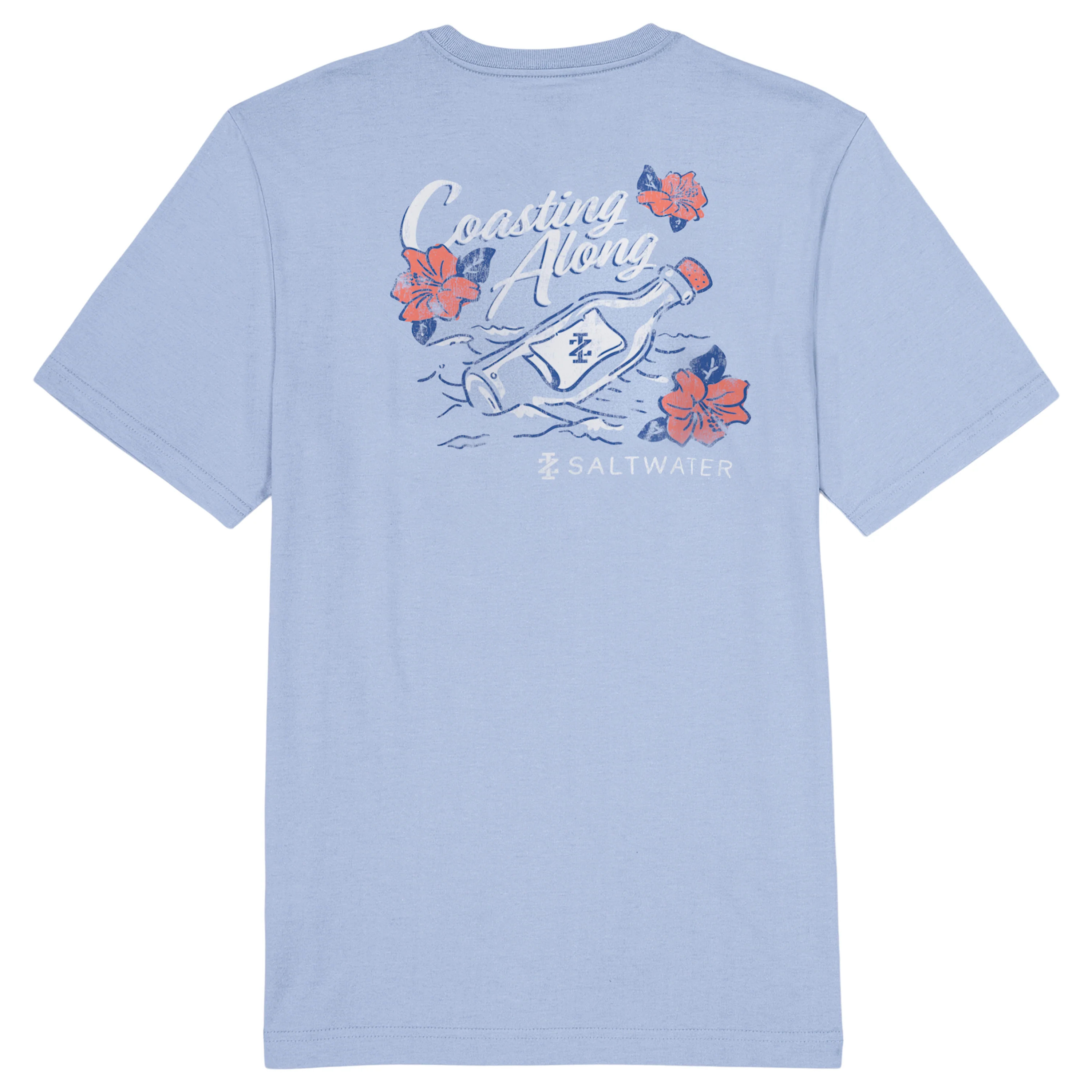 SALTWATER SHORT SLEEVE GRAPHIC TEE - NANTUCKET BREEZE - Image 6