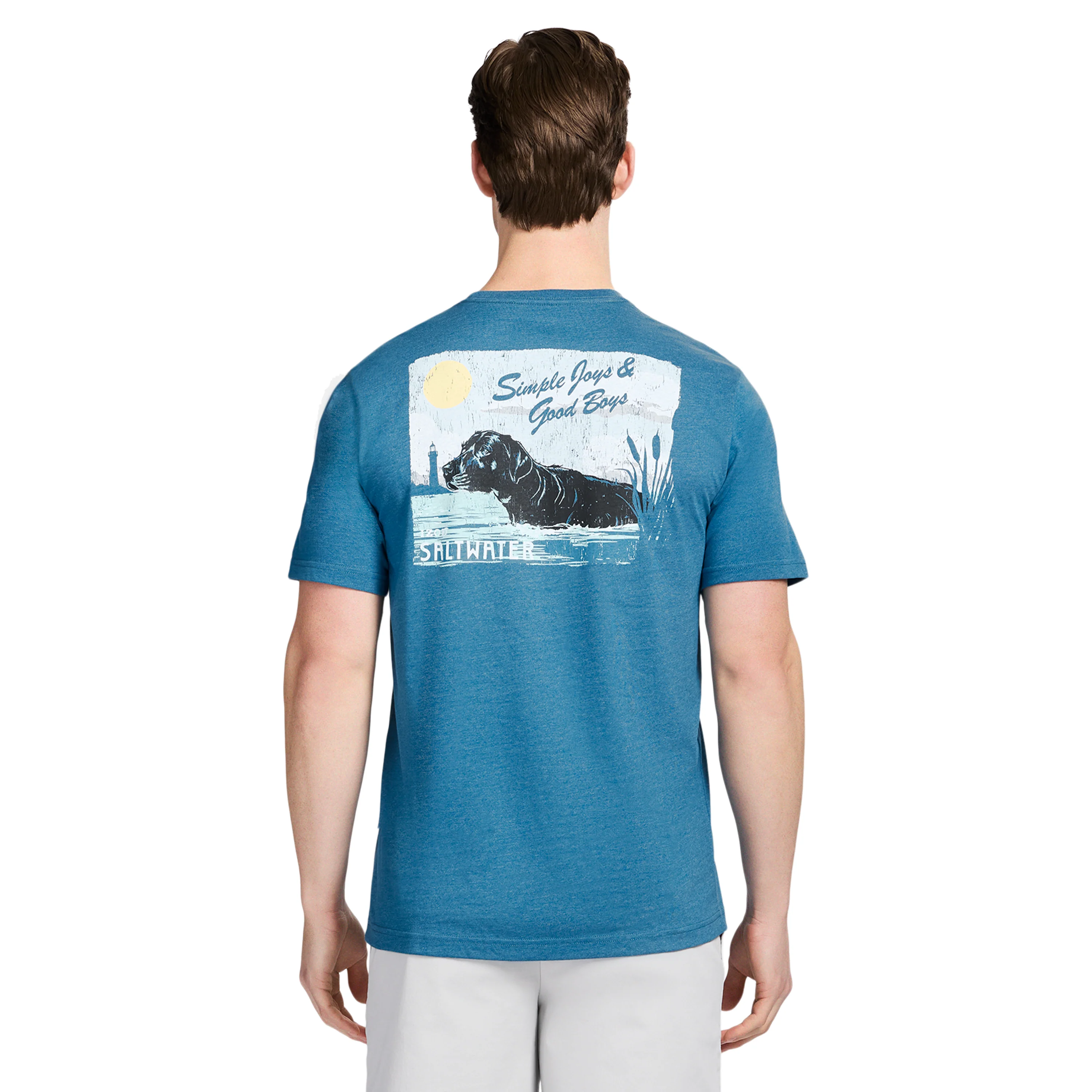 SALTWATER SHORT SLEEVE GRAPHIC TEE - BLUE SAPPHIRE - Image 2