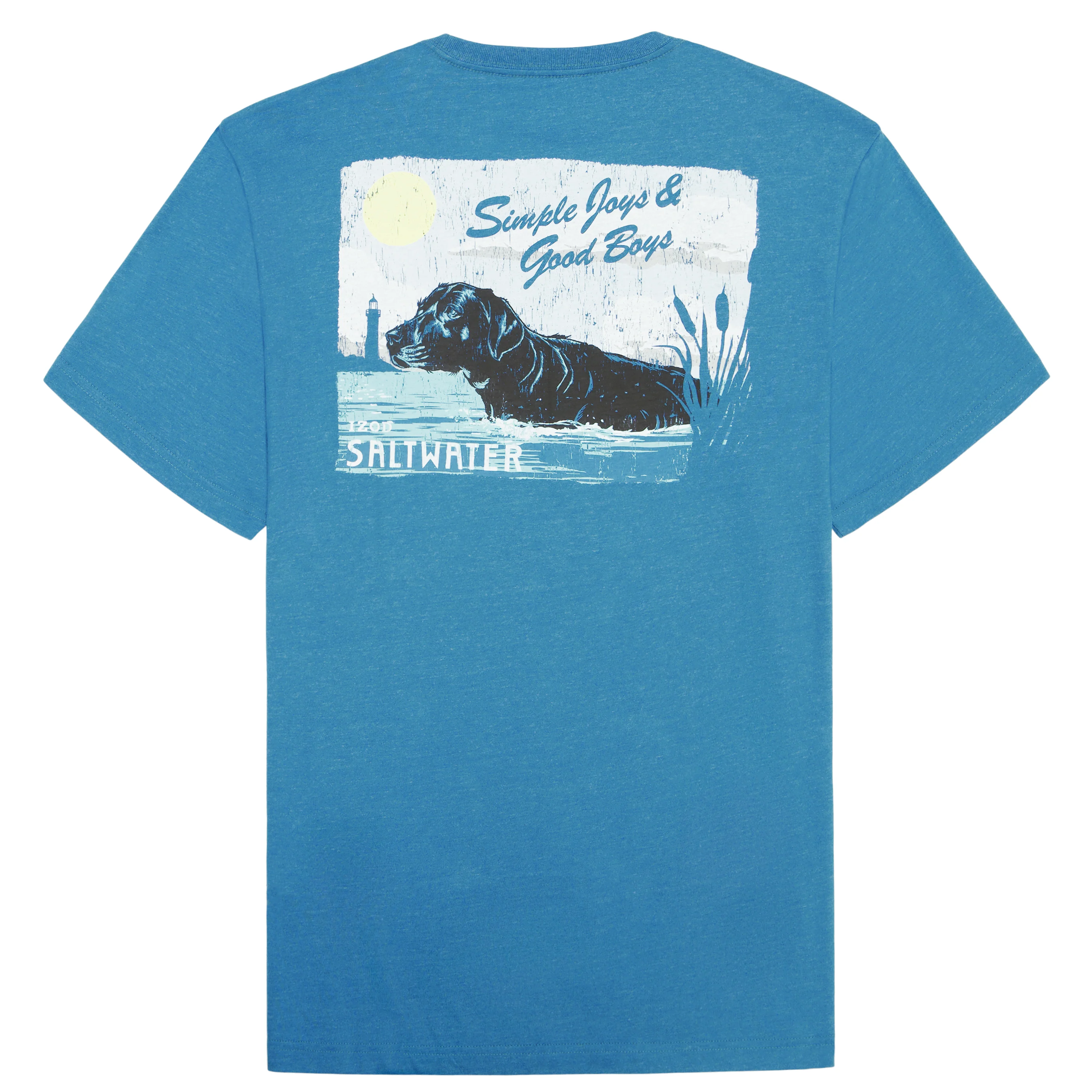 BIG & TALL SALTWATER SHORT SLEEVE GRAPHIC TEE - BLUE SAPPHIRE - Image 5