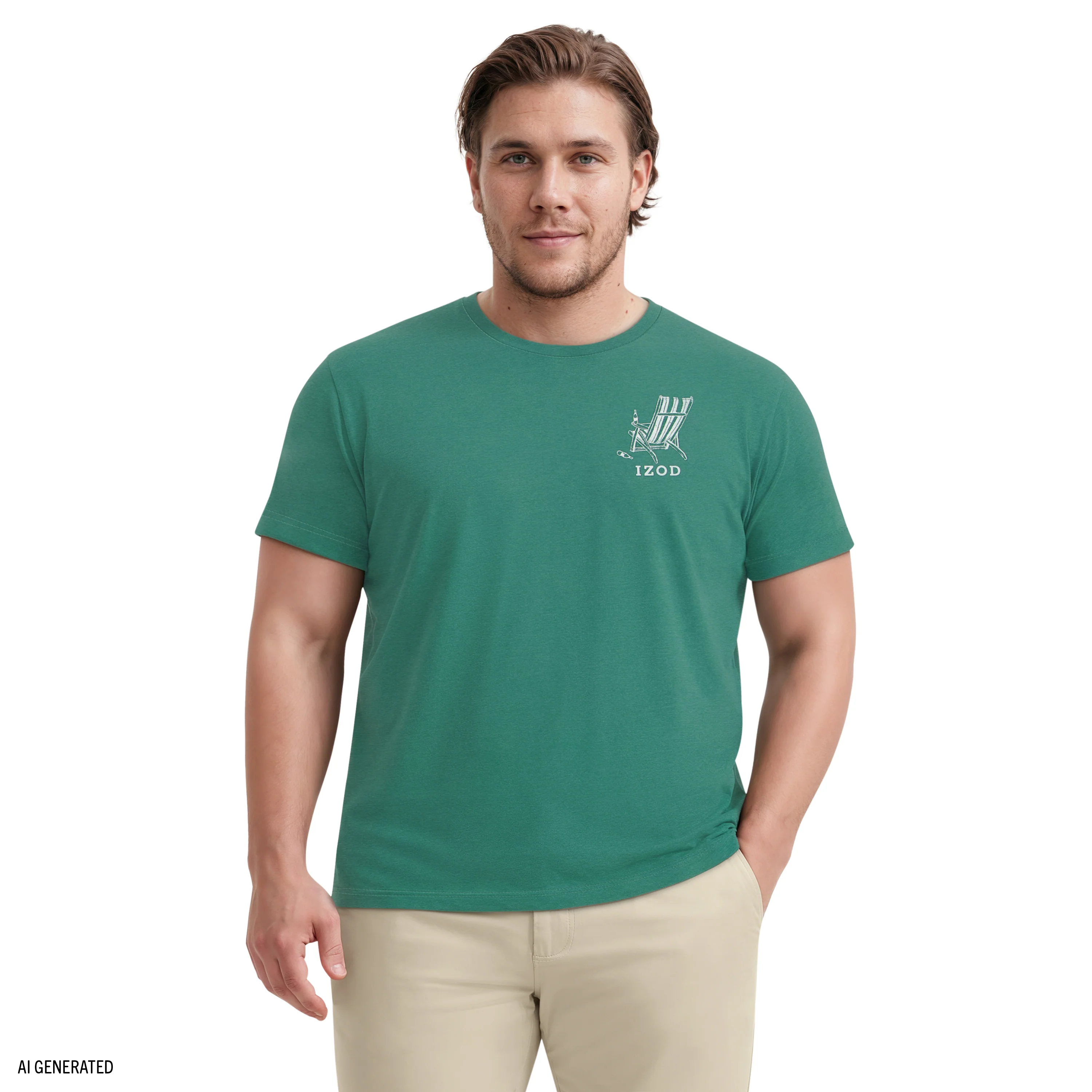 BIG & TALL SALTWATER SHORT SLEEVE GRAPHIC TEE - SMOKE PINE