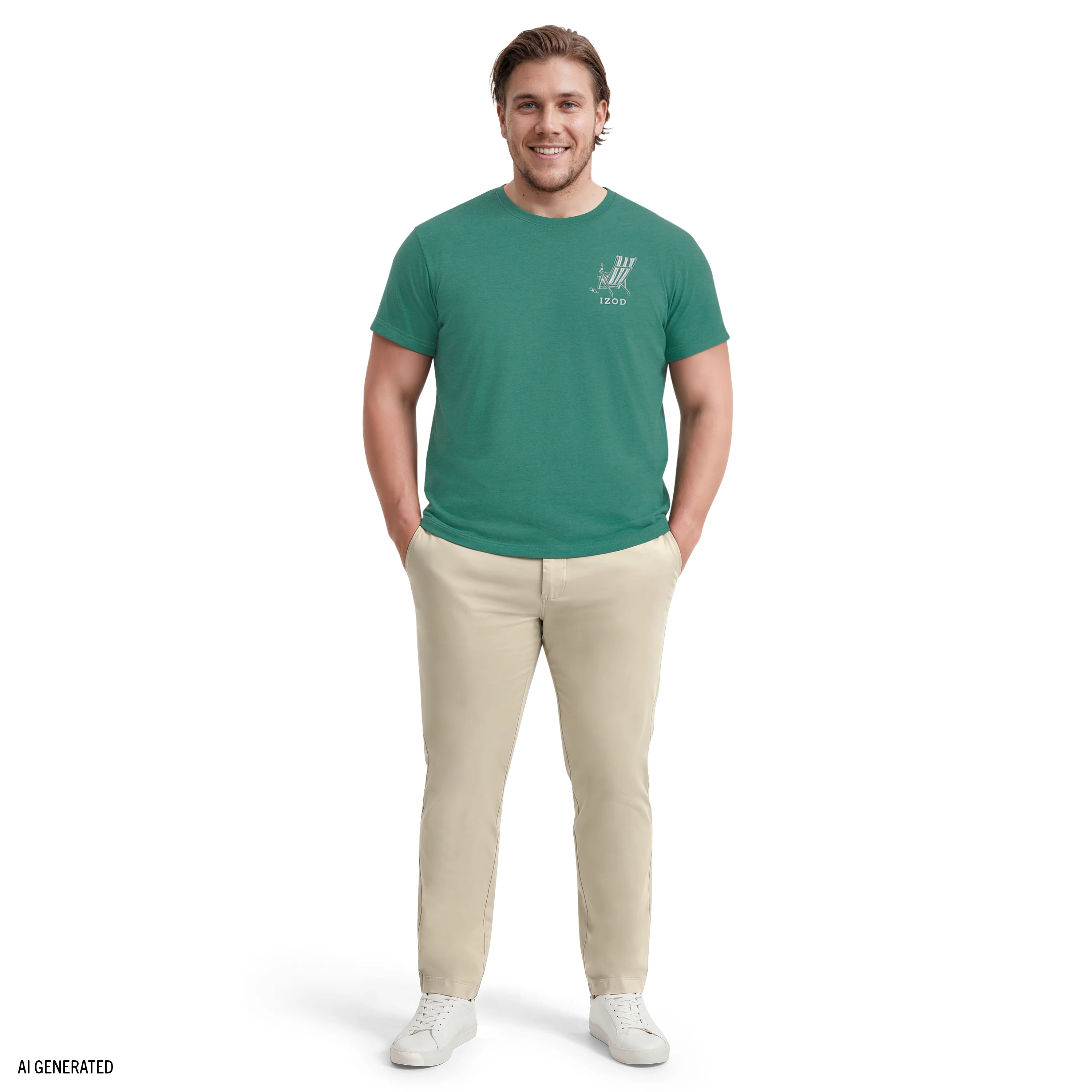 BIG & TALL SALTWATER SHORT SLEEVE GRAPHIC TEE - SMOKE PINE - Image 3