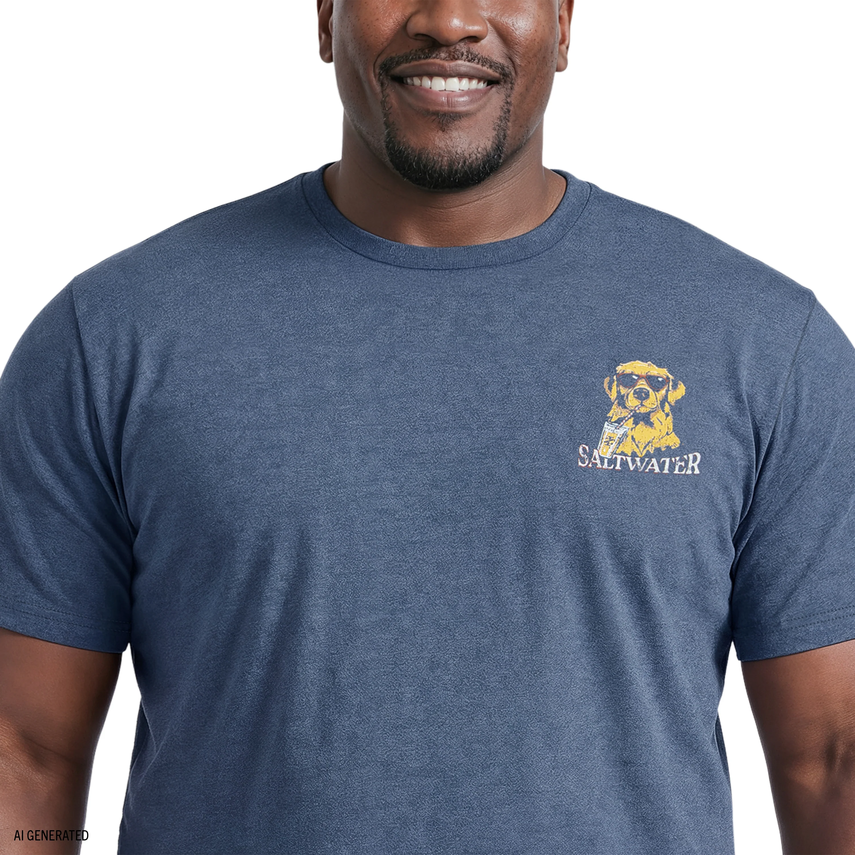 BIG & TALL SALTWATER SHORT SLEEVE GRAPHIC TEE - SARGASSO SEA - Image 4