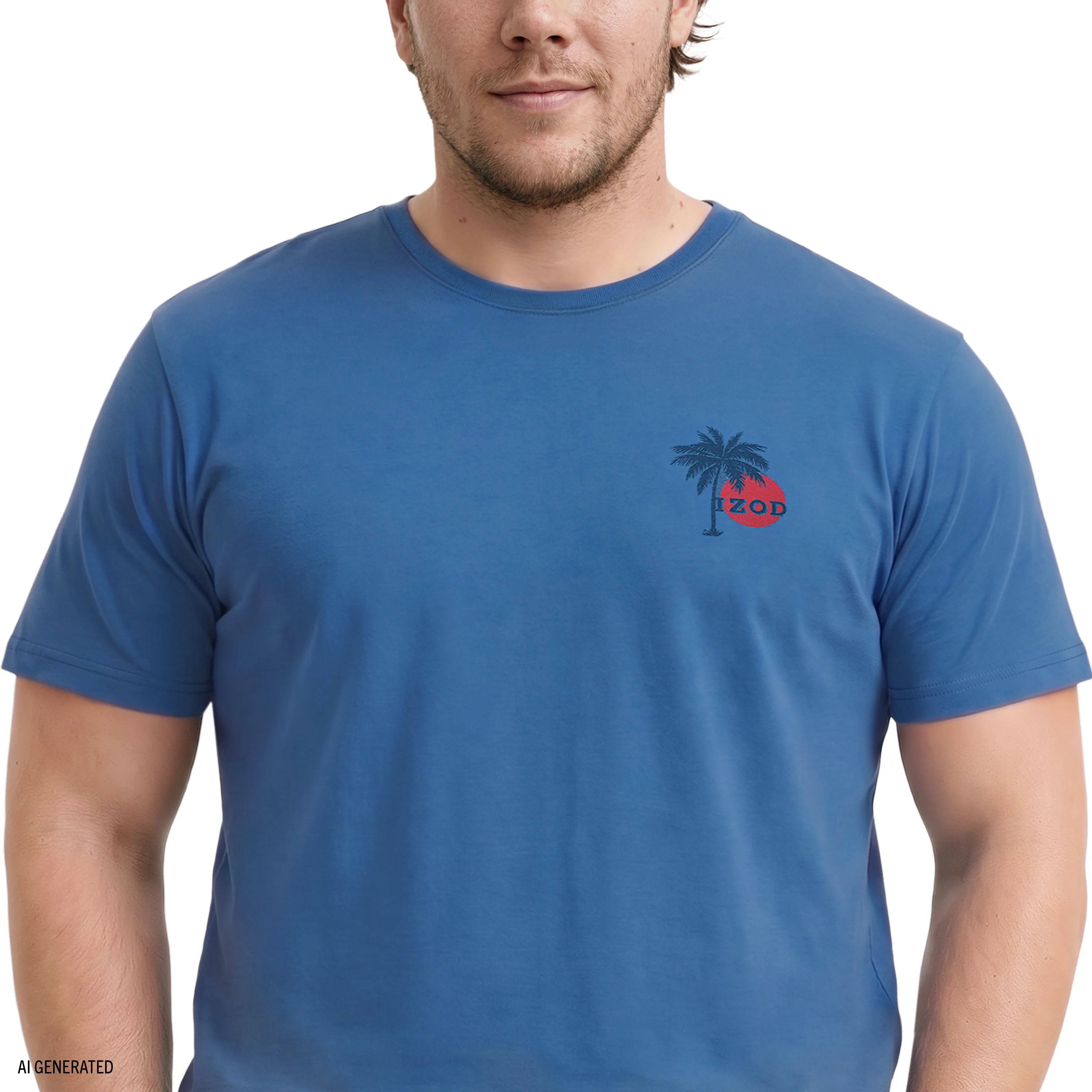BIG & TALL SALTWATER SHORT SLEEVE GRAPHIC TEE - REGATTA - Image 4
