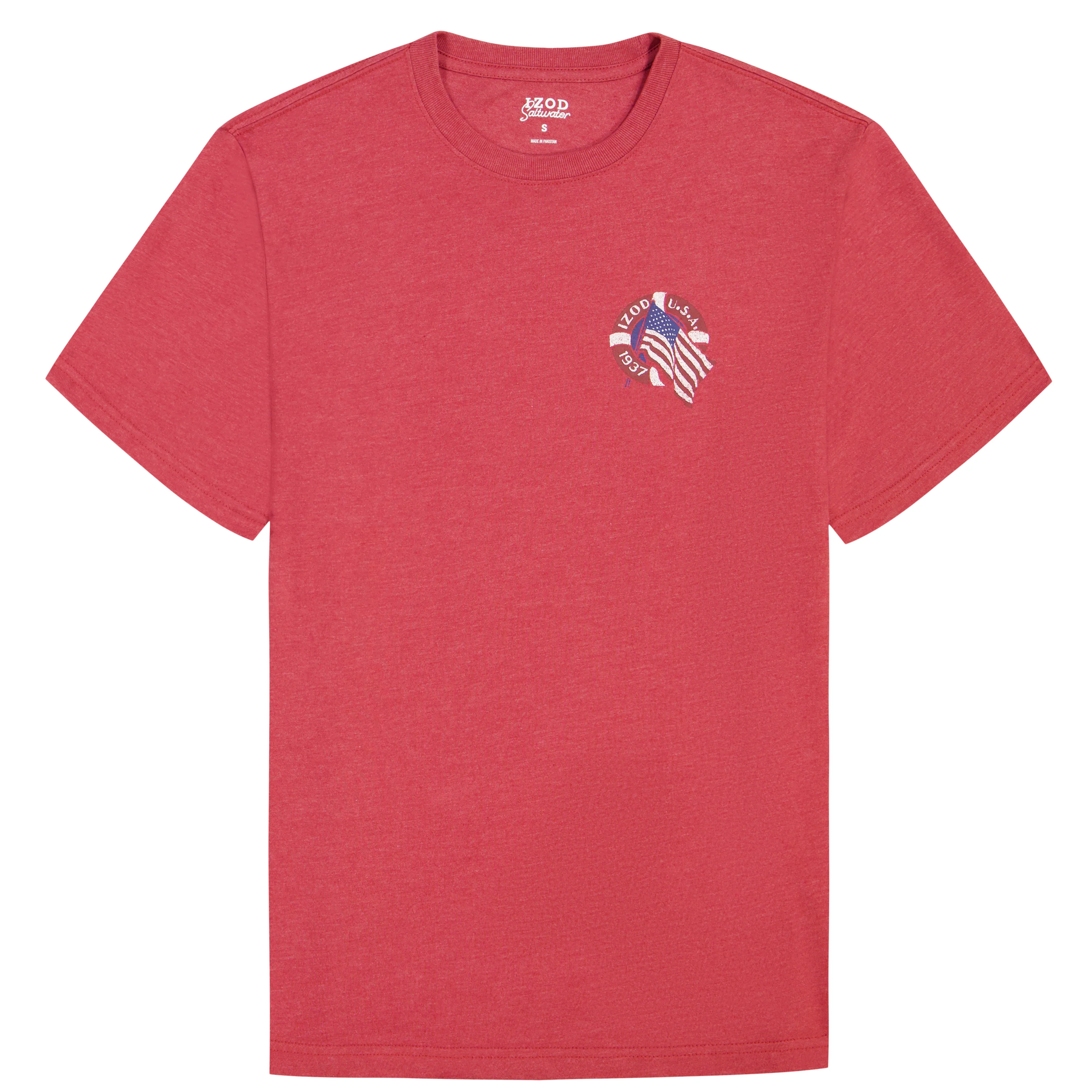 SALTWATER SHORT SLEEVE GRAPHIC TEE - GARNET ROSE - Image 4