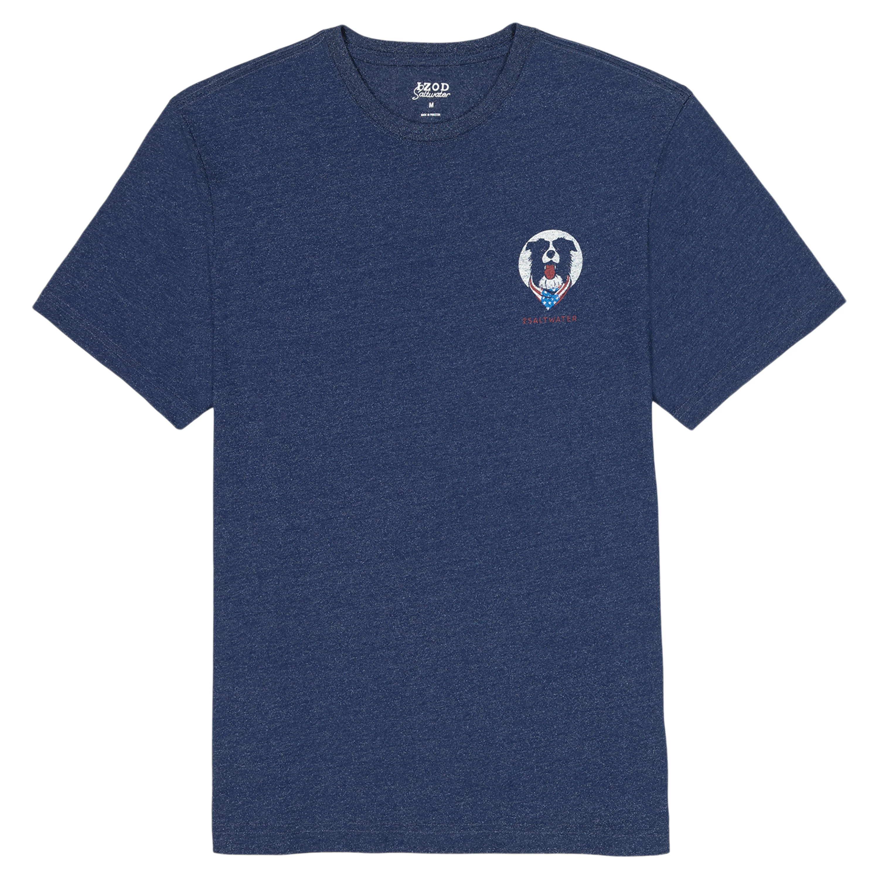 BIG & TALL SALTWATER SHORT SLEEVE GRAPHIC TEE - MEDIEVAL BLUE - Image 4