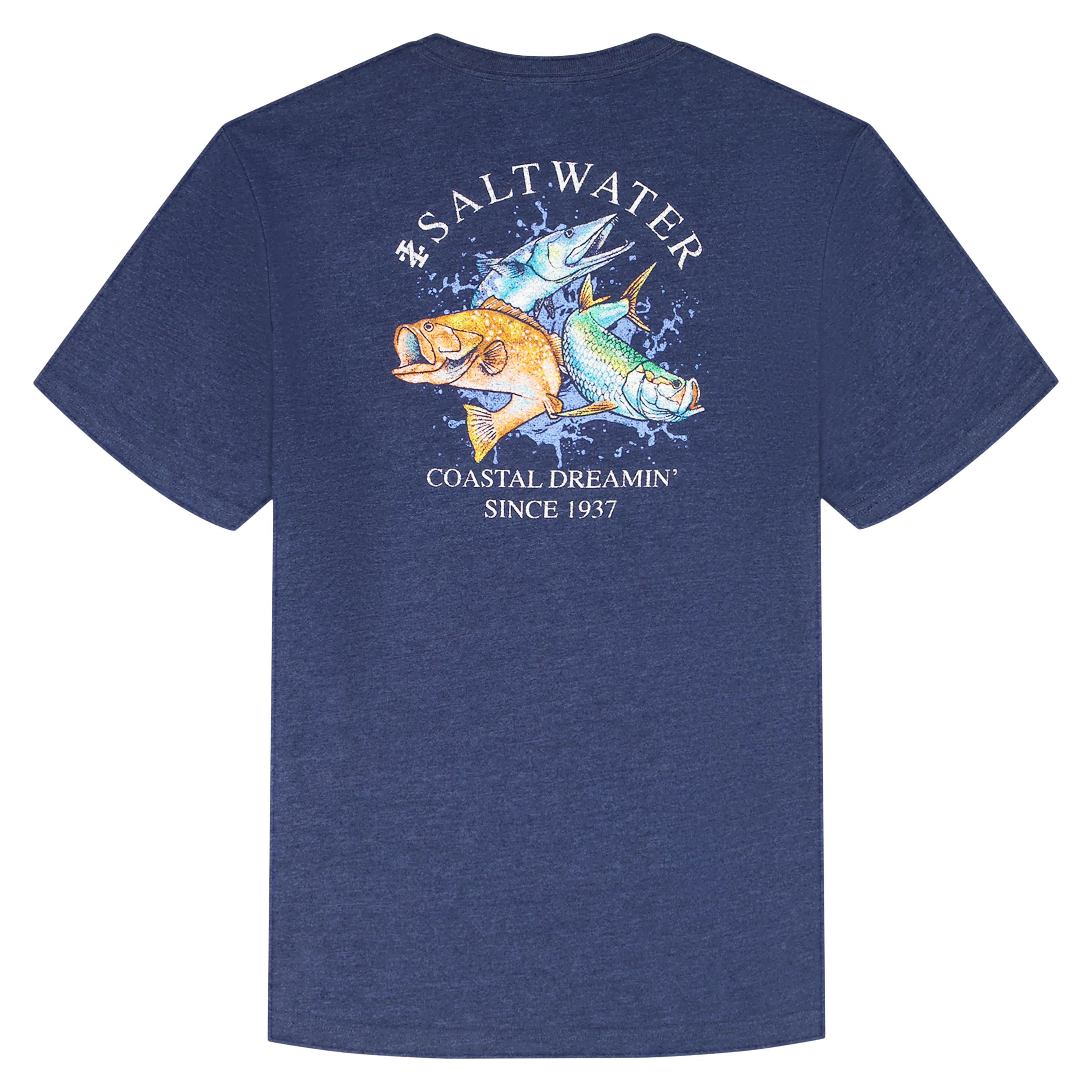 SALTWATER S/S GRAPHIC TEE - CLUB BLUE - Image 5