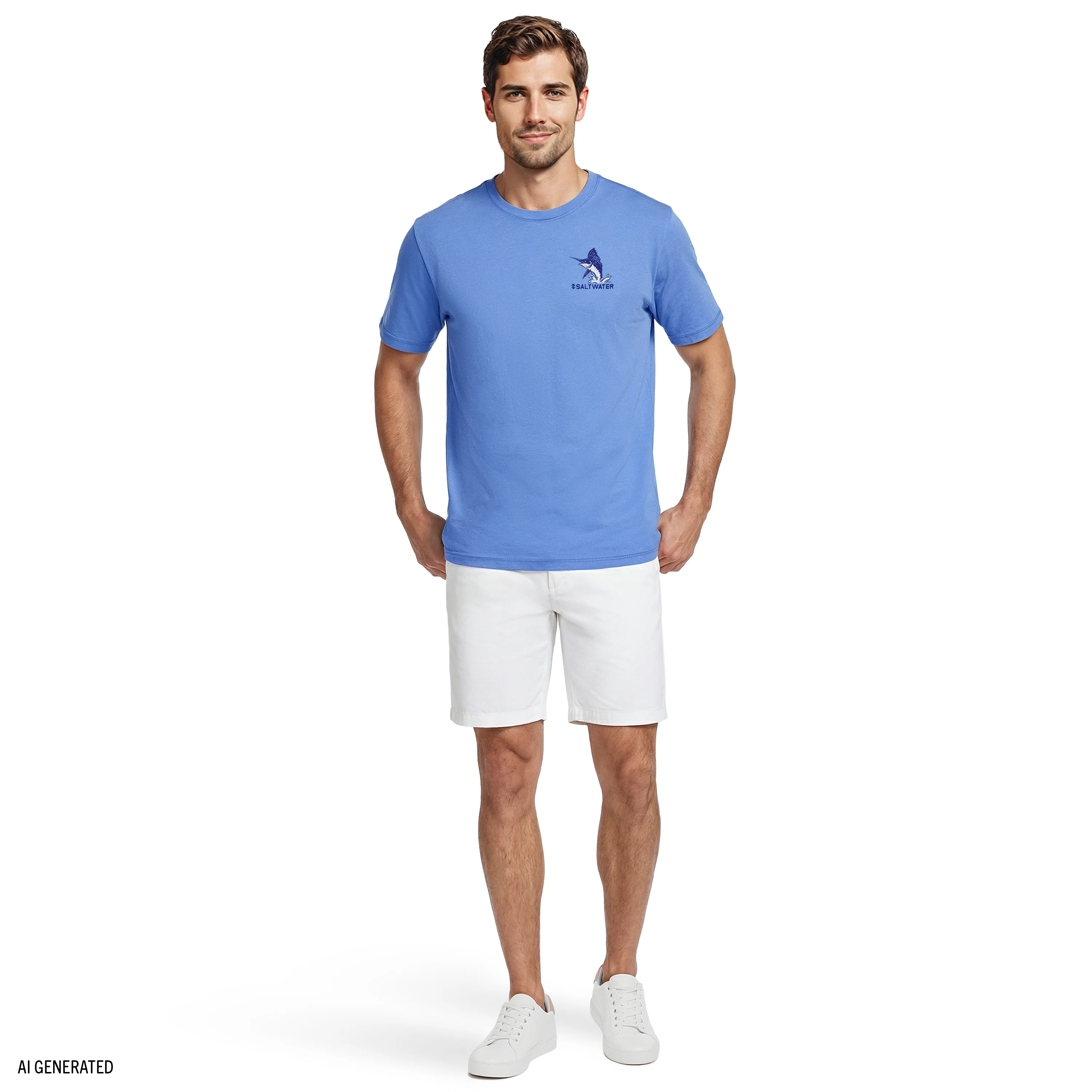 SALTWATER S/S GRAPHIC TEE - BLUE REVIVAL - Image 3