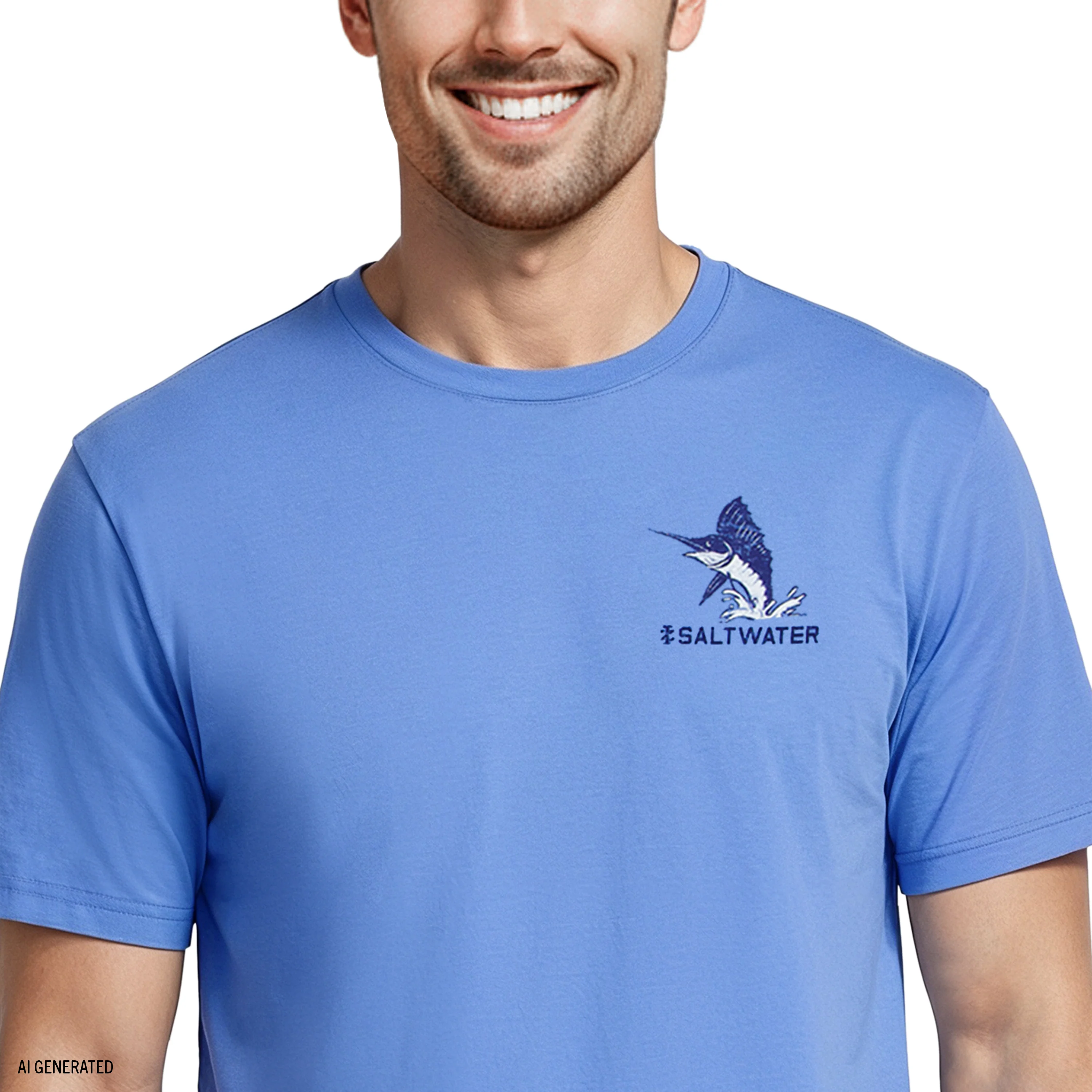 SALTWATER S/S GRAPHIC TEE - BLUE REVIVAL - Image 4