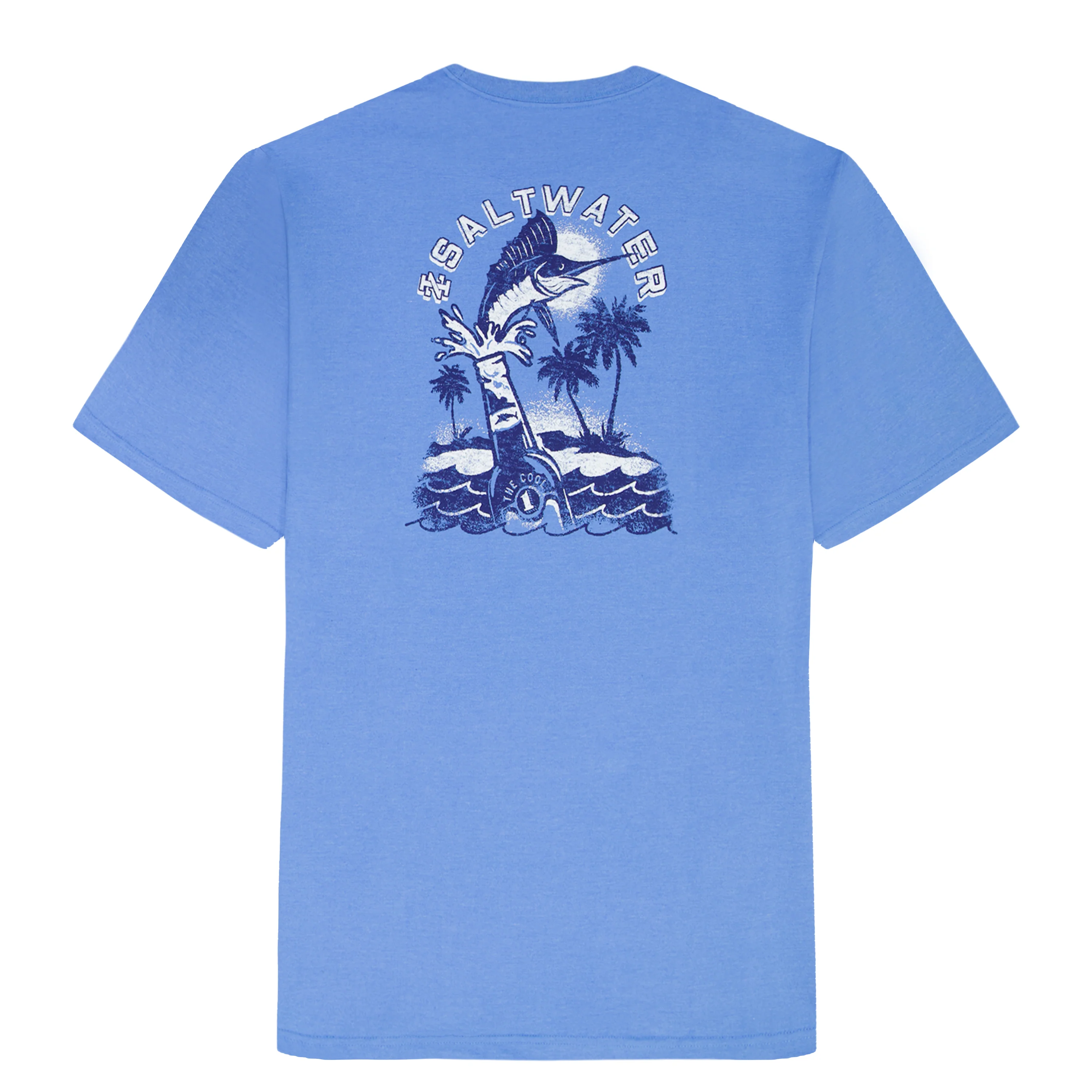 BIG & TALL SALTWATER S/S GRAPHIC TEE - BLUE REVIVAL - Image 5