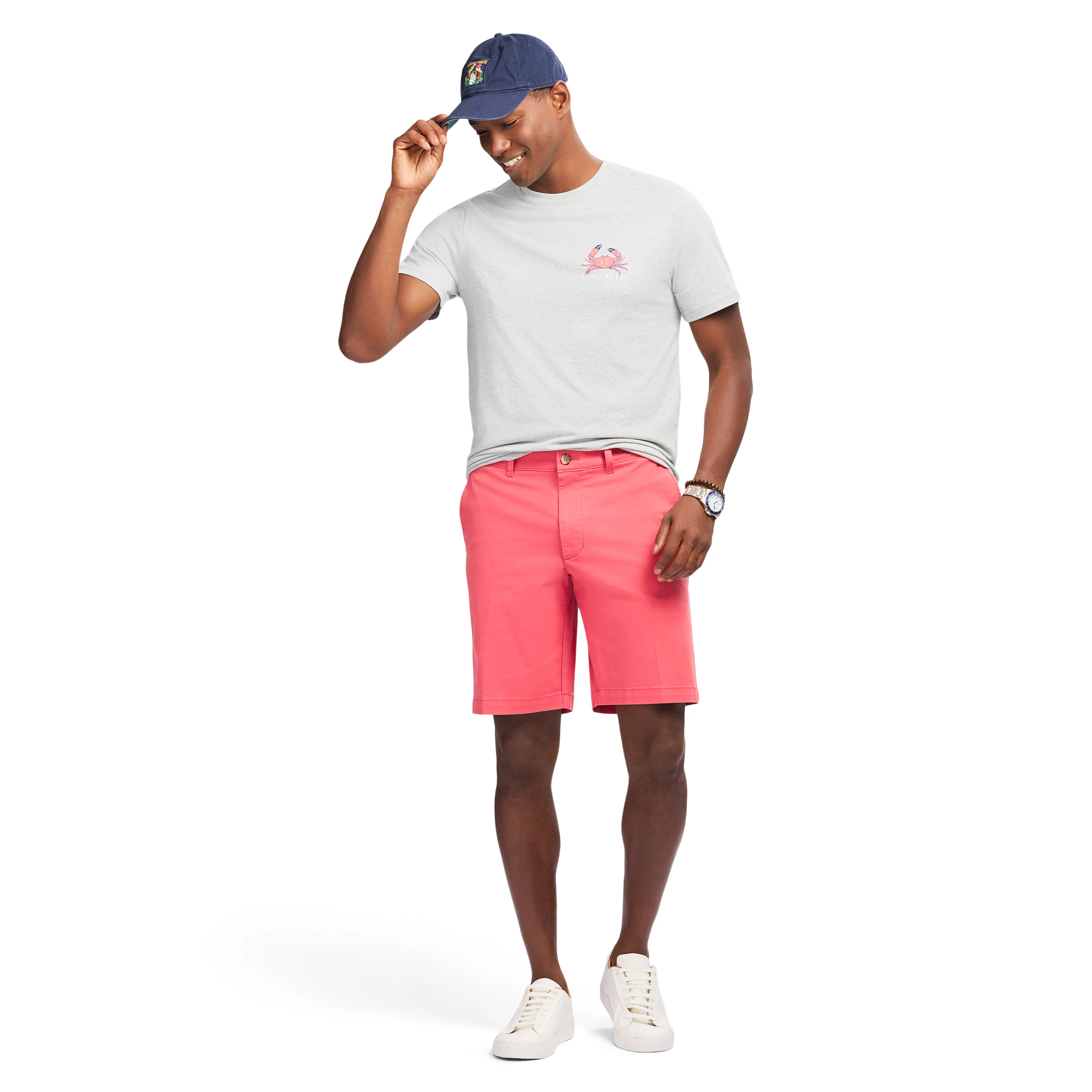 SALTWATER S/S GRAPHIC TEE - LT GREY HTR - Image 3