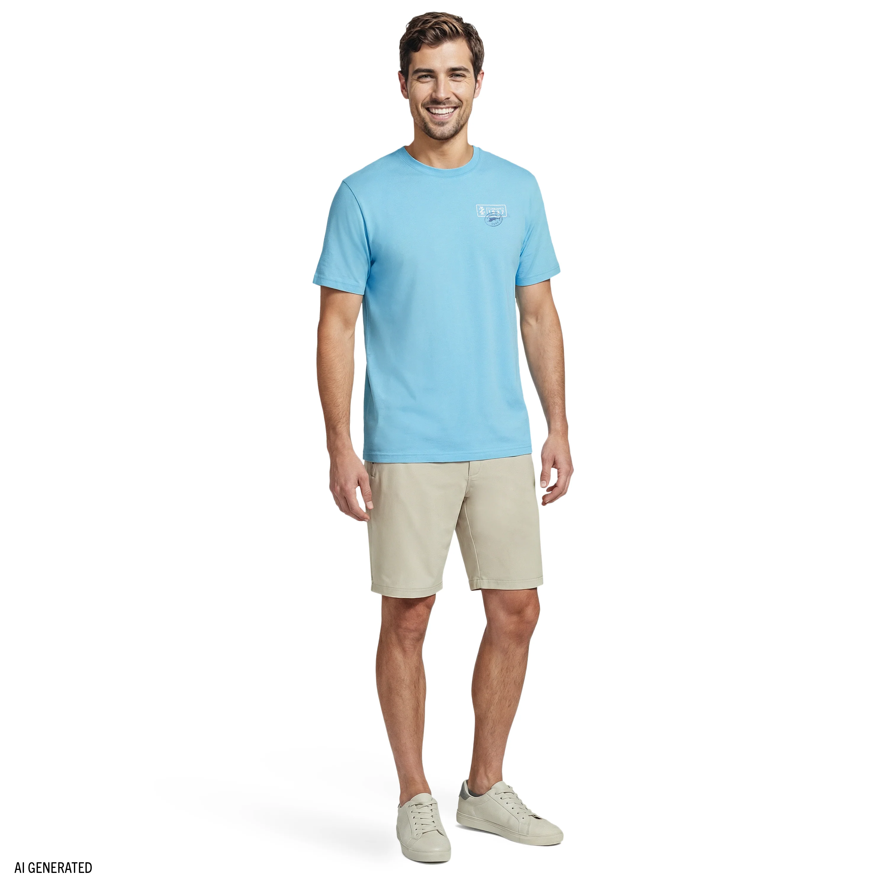 SALTWATER S/S GRAPHIC TEE - MILKY BLUE - Image 3