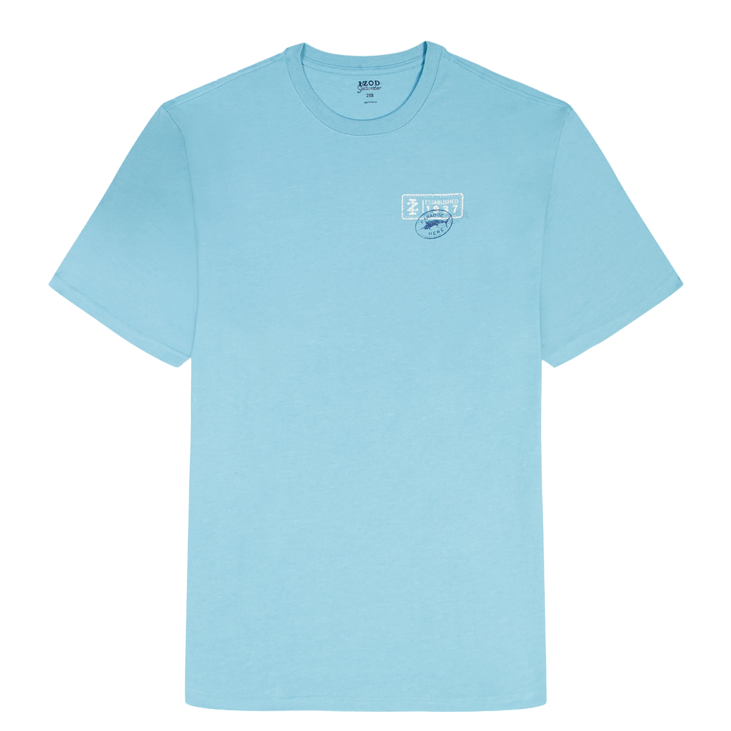 SALTWATER S/S GRAPHIC TEE - MILKY BLUE - Image 5