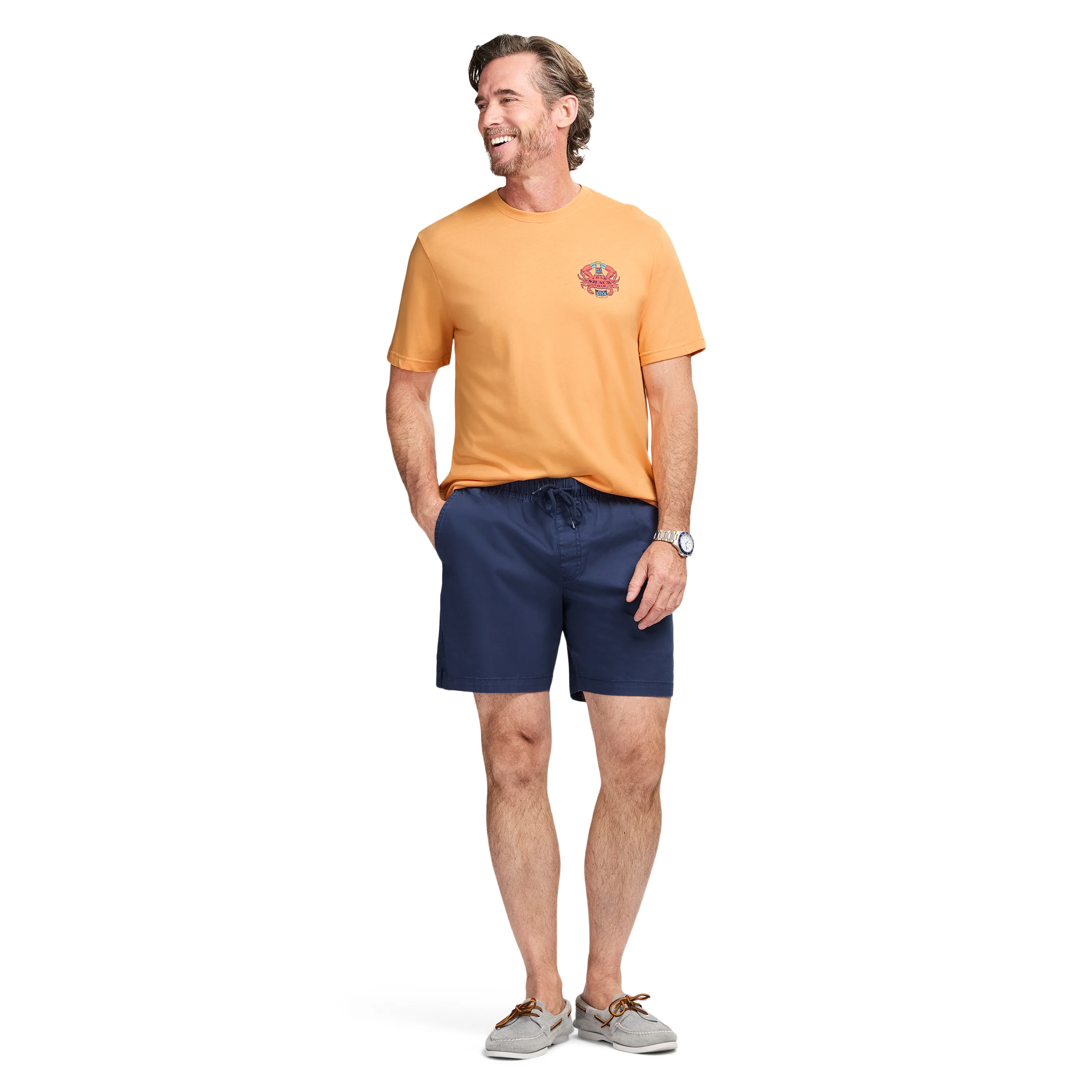 SALTWATER S/S GRAPHIC TEE - PEACH COBBLER - Image 3