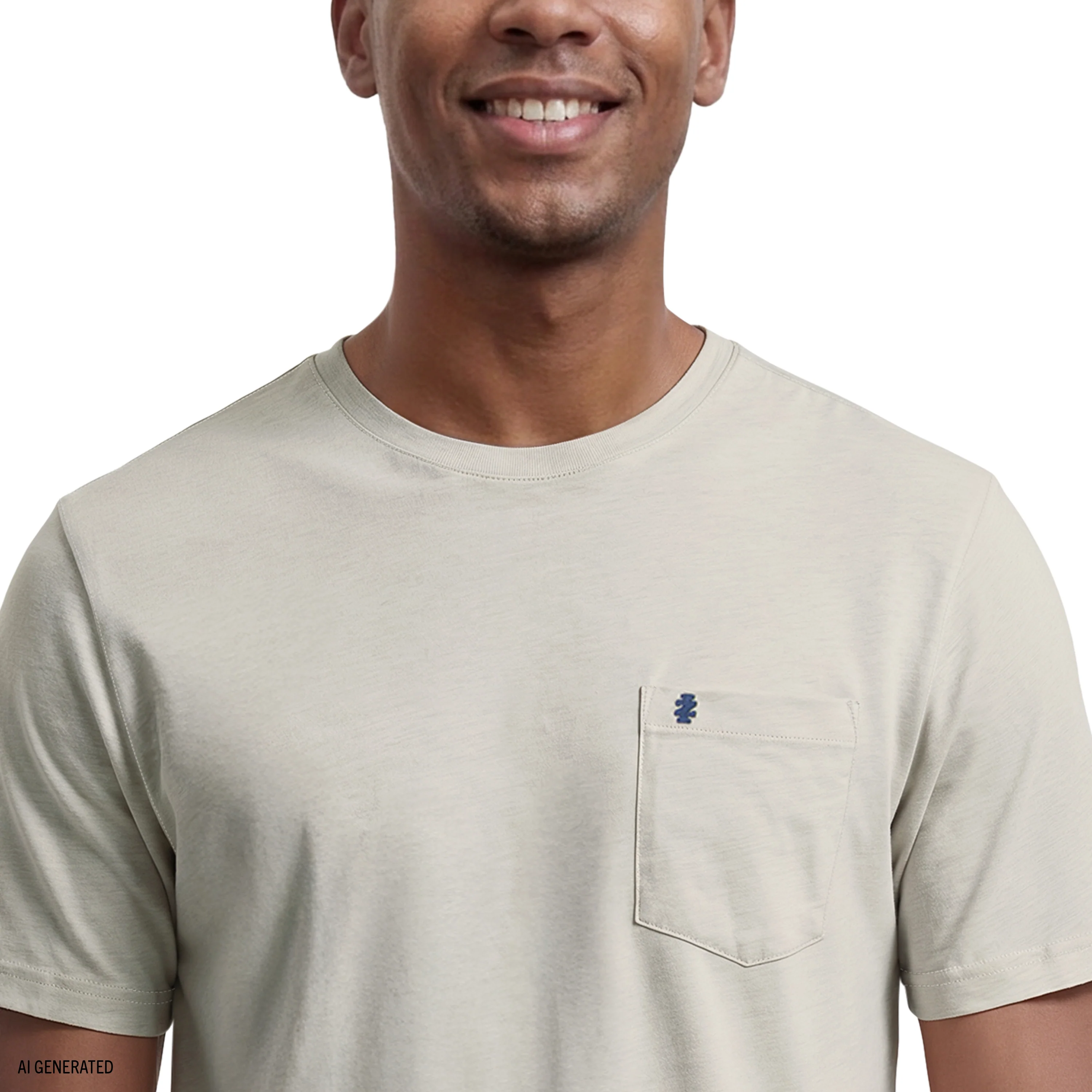 SALTWATER SOFT WASH POCKET CREW - OATMEAL HTR - Image 3