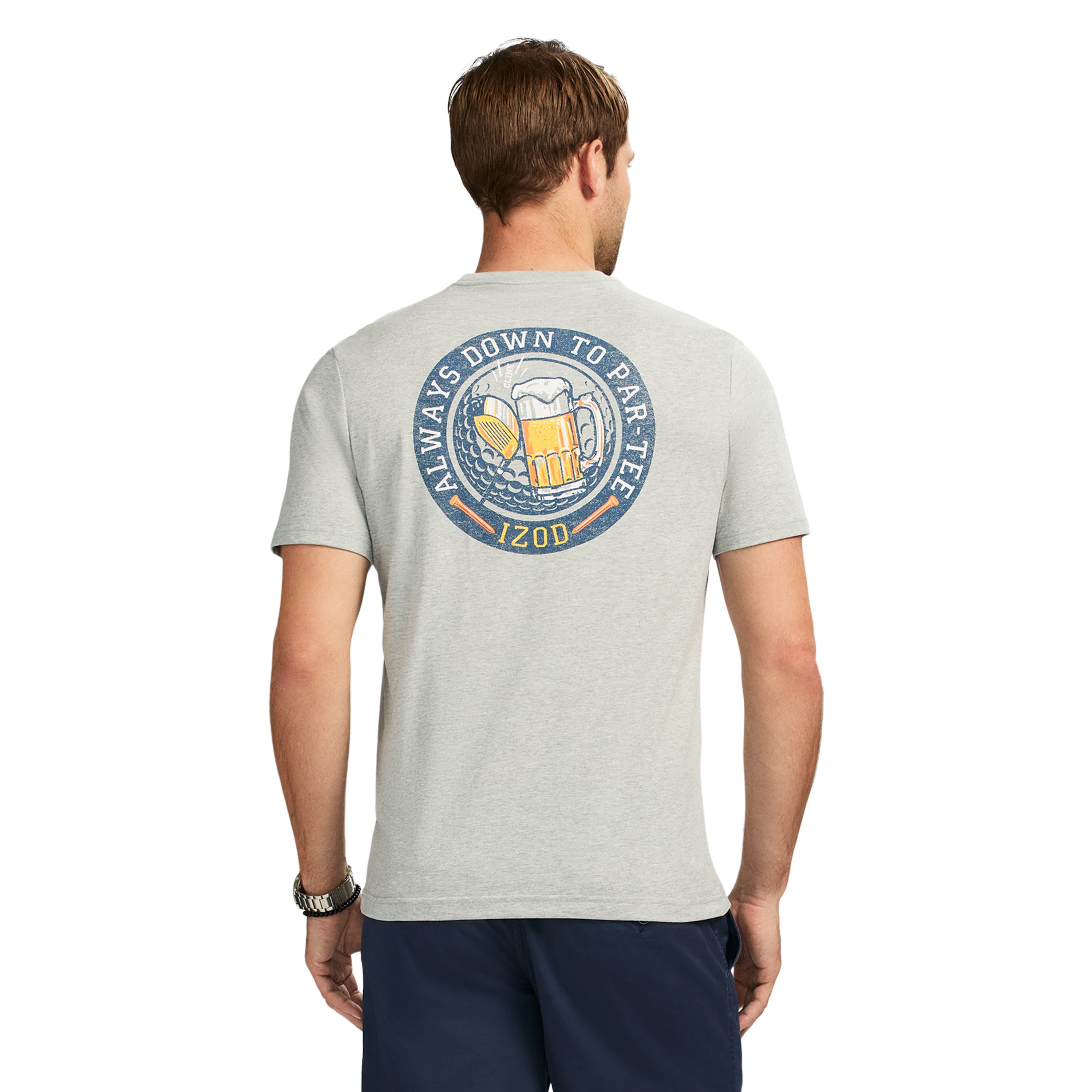 SALTWATER S/S GRAPHIC TEE - LT GREY HTHR - Image 2