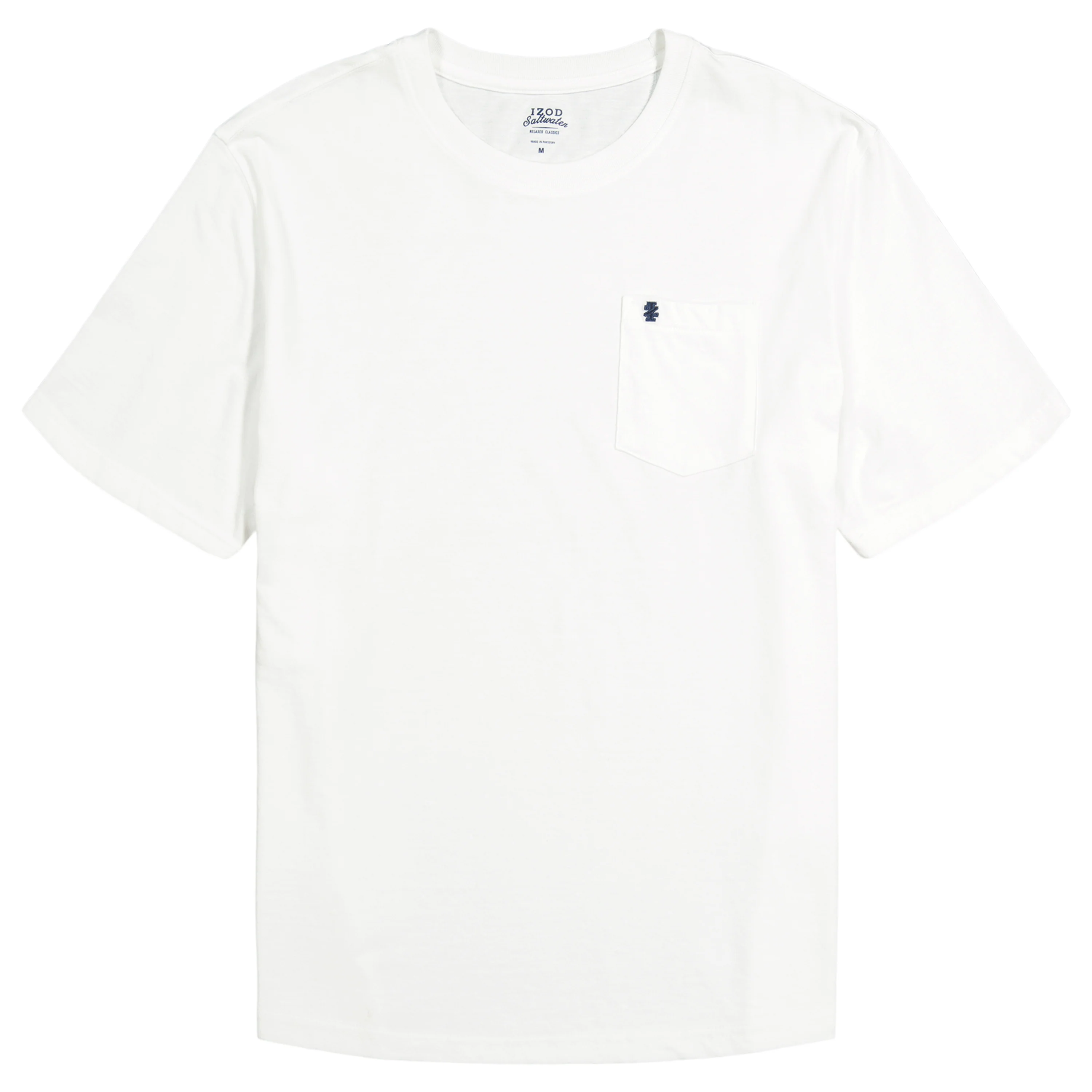 SALTWATER SOFT WASH POCKET TEE - BRIGHT WHITE - Image 4