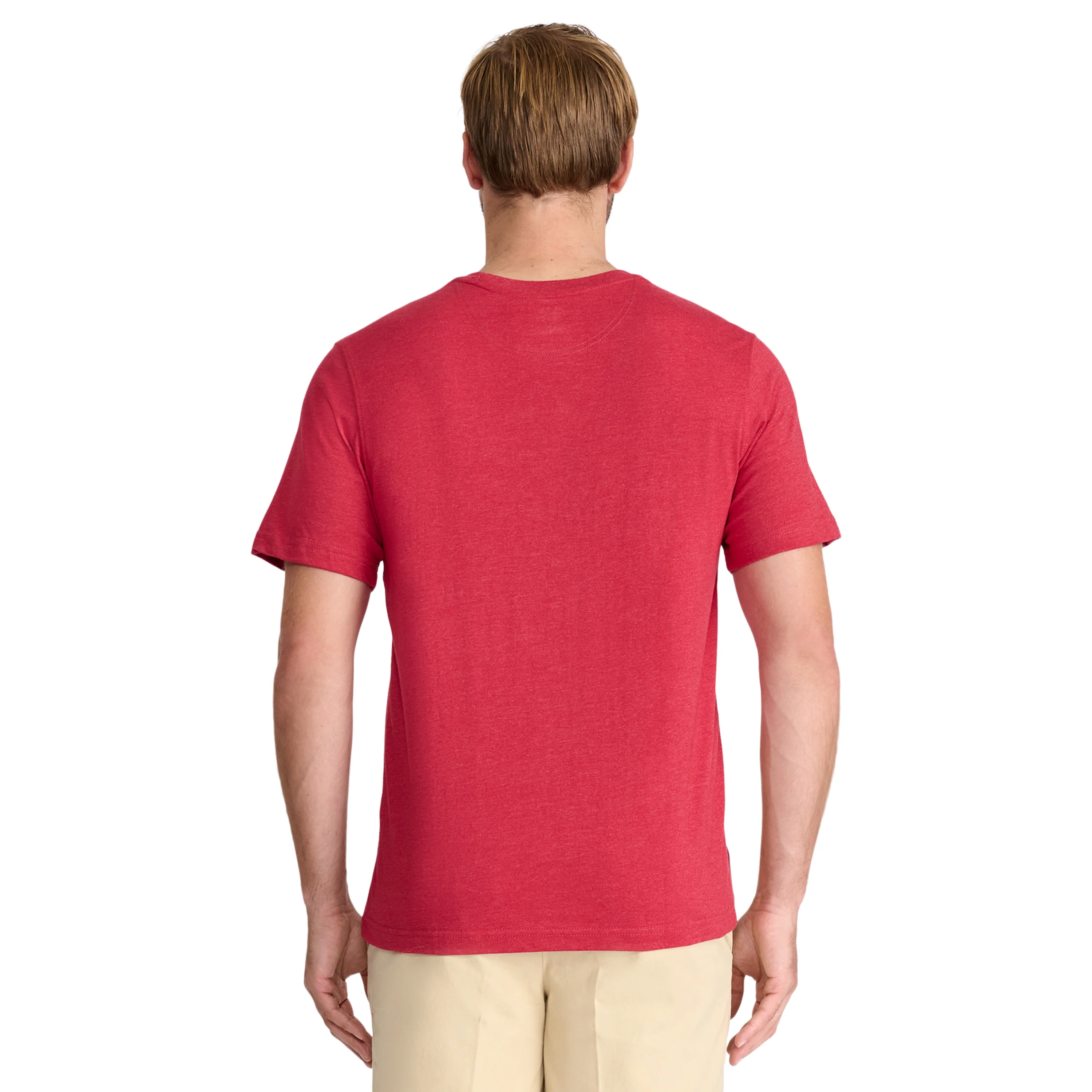 SALTWATER SOFT WASH POCKET TEE - GLOSSY RED - Image 3