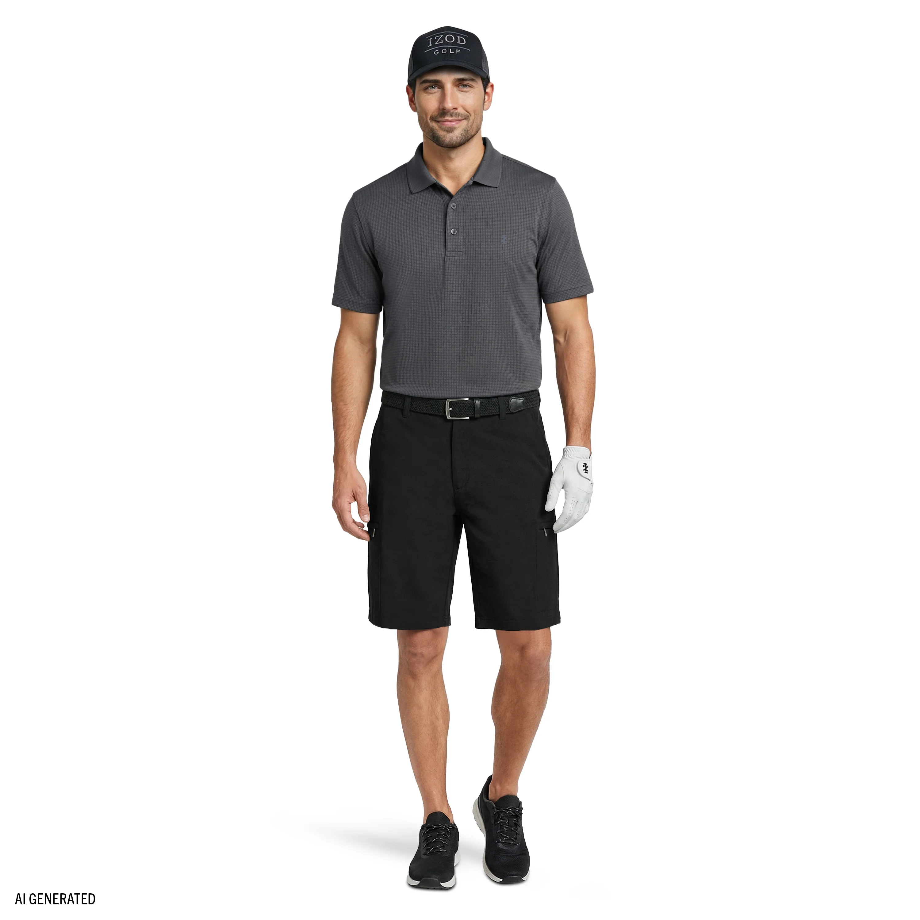 GOLF SWINGFLEX CARGO SHORT - BLACK - Image 4