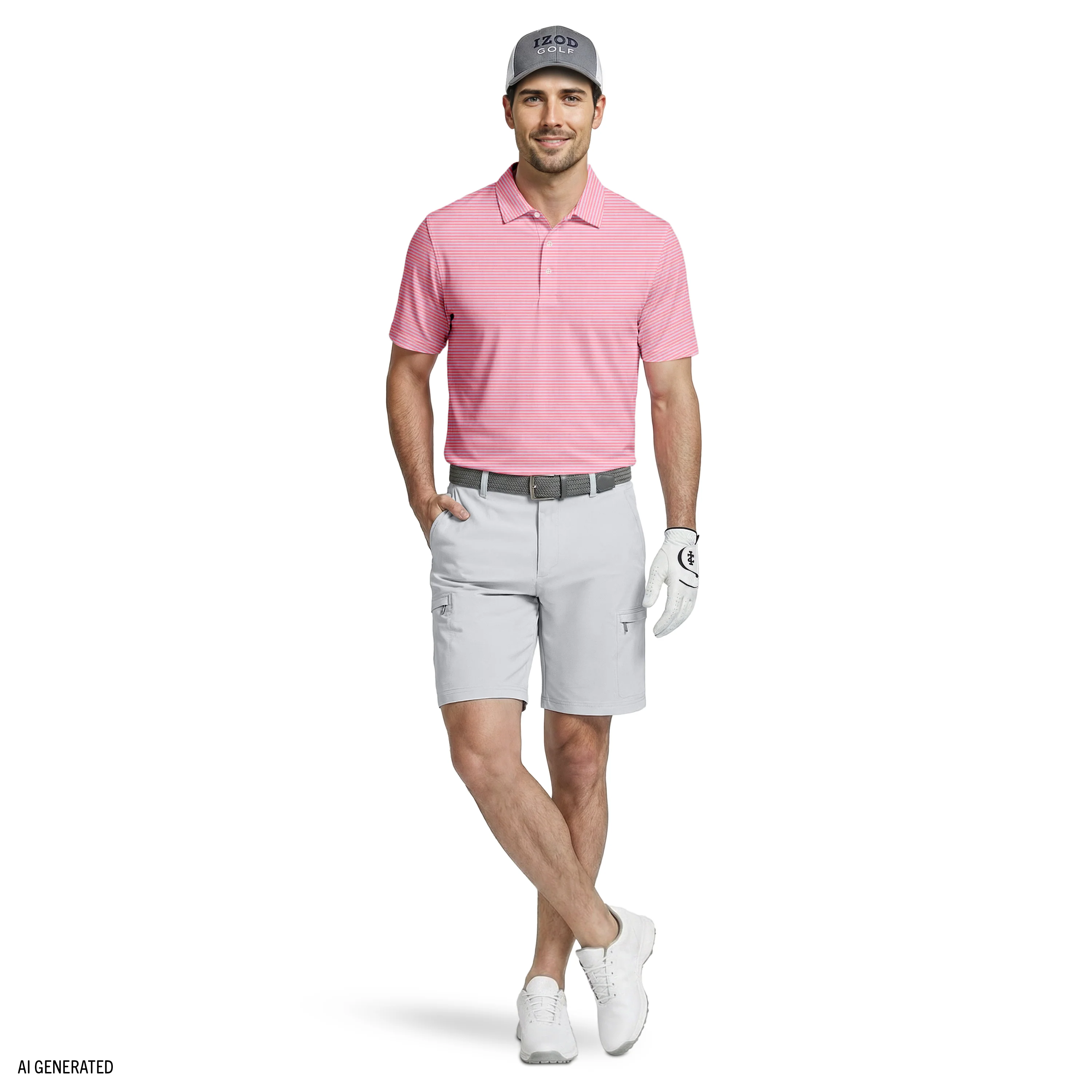 GOLF SWINGFLEX CARGO SHORT - CINDER BLOCK - Image 4