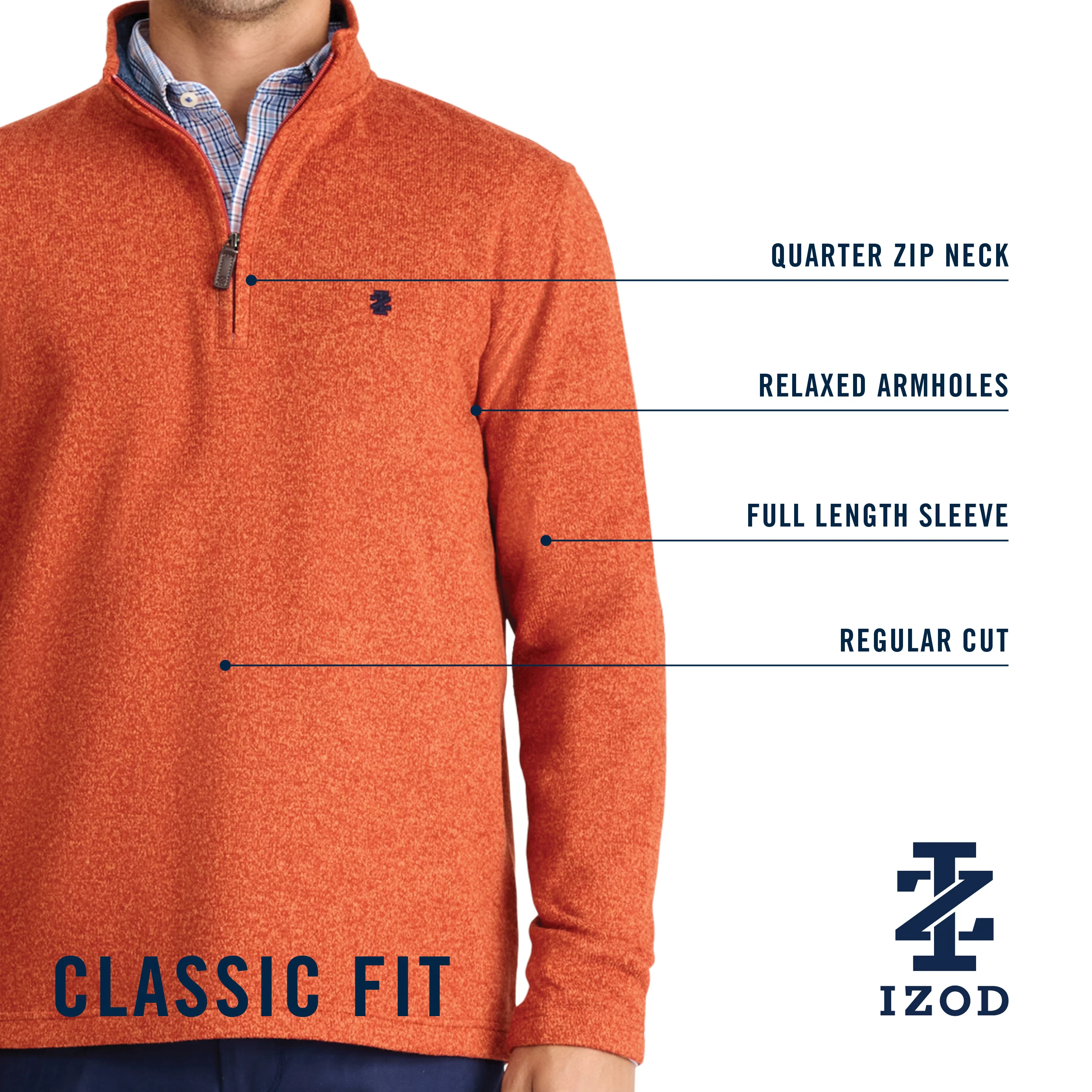 THERMASOFT SWEATER FLEECE 1/4 ZIP - ROCK HTHR - Image 5