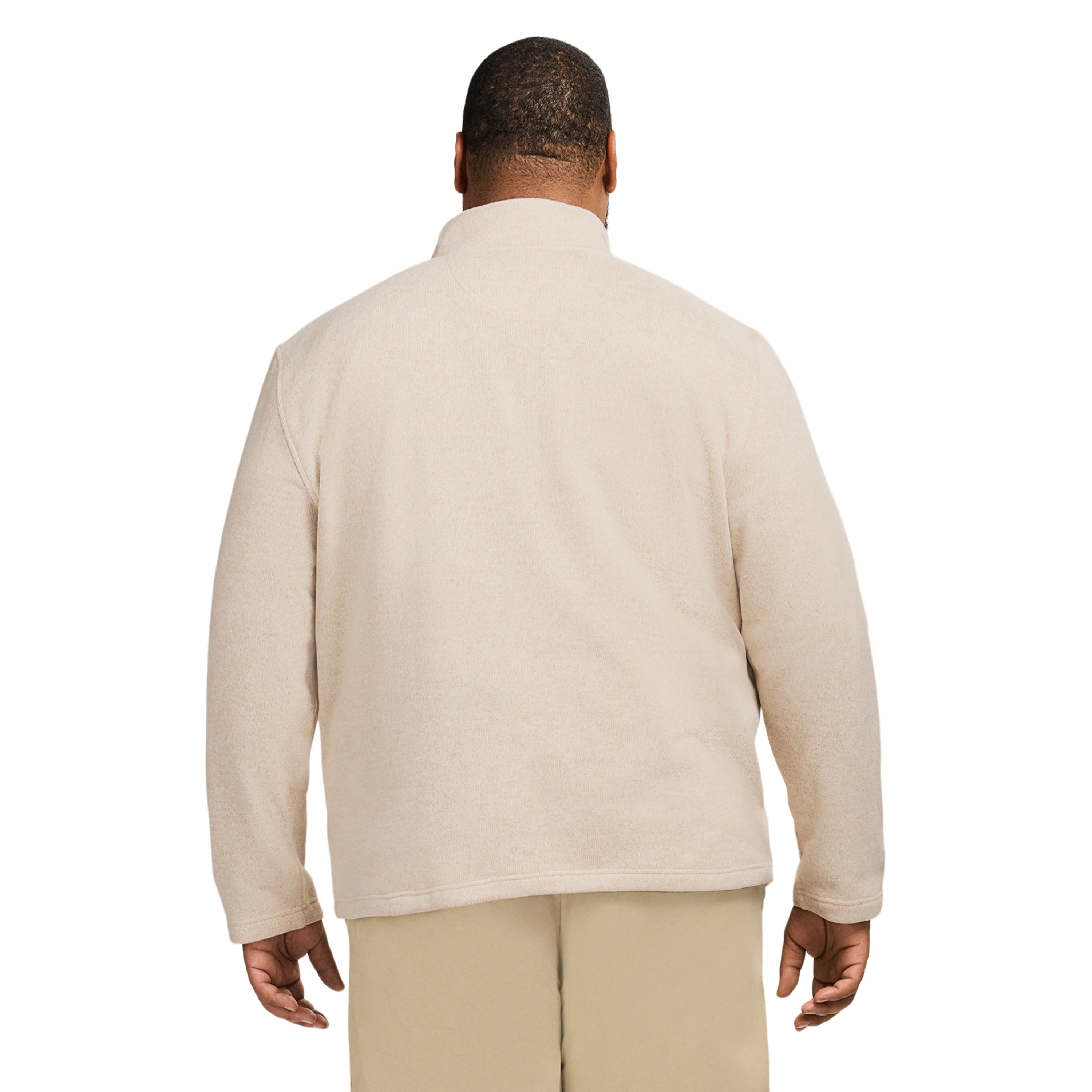 BIG & TALL THERMASOFT 1/4 ZIP FLEECE - ROCK HTHR - Image 3